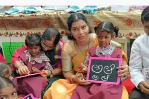 Saritha, ZP Chairperson, joins Badi Bata event in Kottapalli