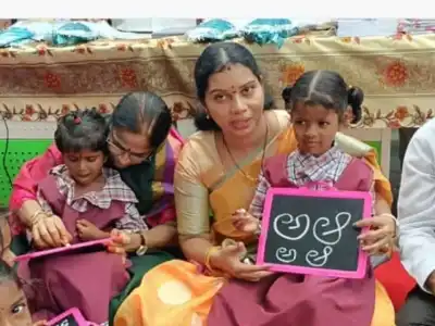 Saritha, ZP Chairperson, joins Badi Bata event in Kottapalli