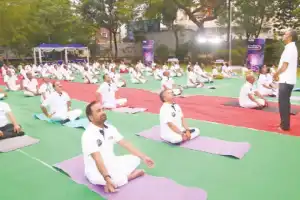 SBI observes International Yoga Day