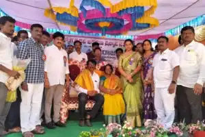 ZP Chairperson Saritha and MLA Vijayudu Attend Retirement Function