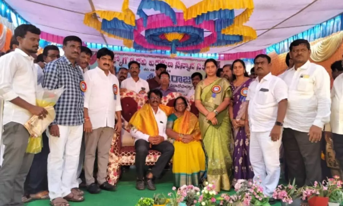 ZP Chairperson Saritha and MLA Vijayudu Attend Retirement Function