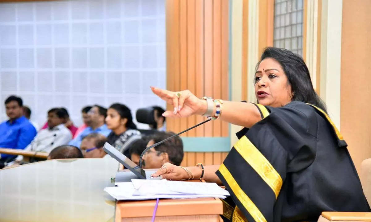 BRS causes chaos in GHMC Council meeting by demanding Mayor's resignation