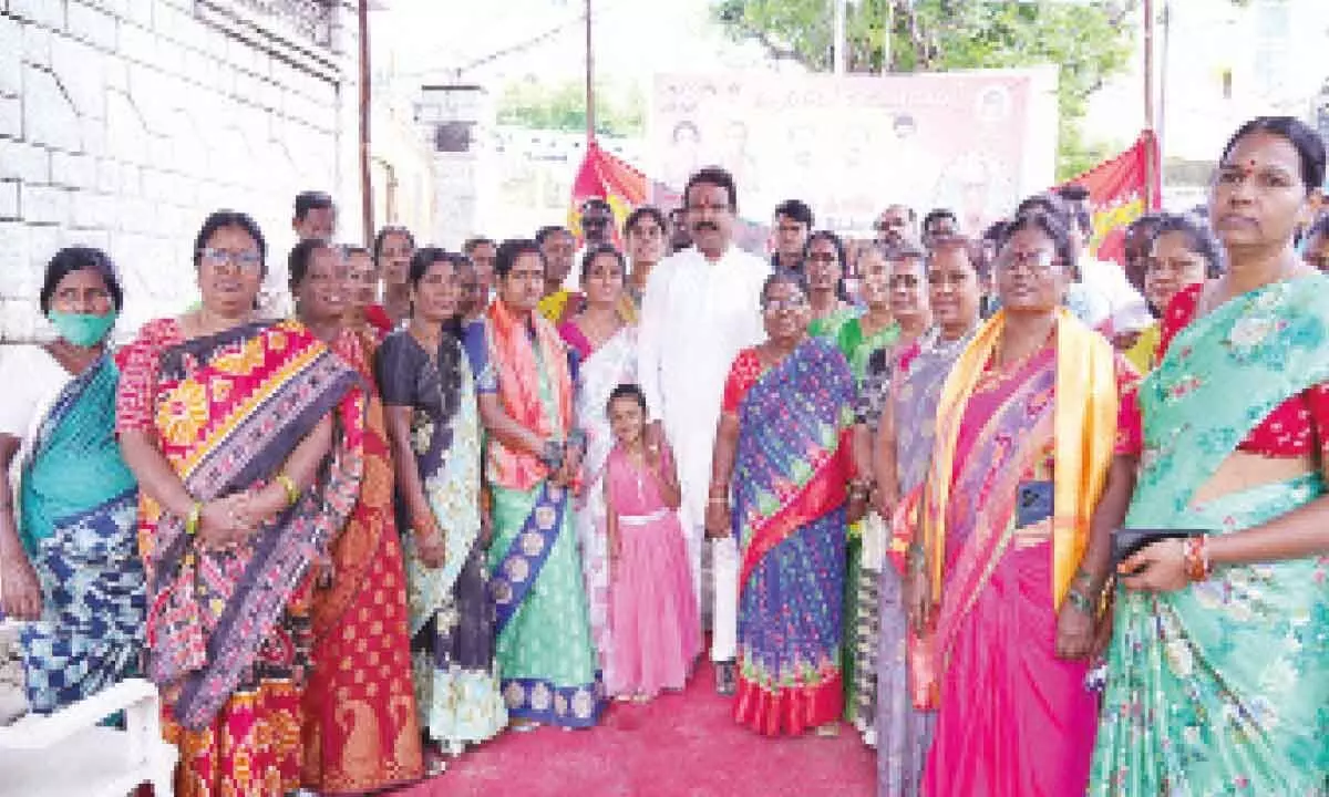 Cantt MLA from Hyderabad participates in Mahila Congress gathering