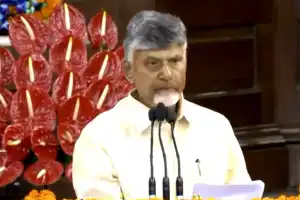 Chandrababu warns against touching his feet: “I will reciprocate”