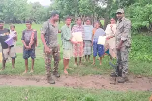 Charla police conduct cordon and search operation in Korkat Padu village of Charla Mandal