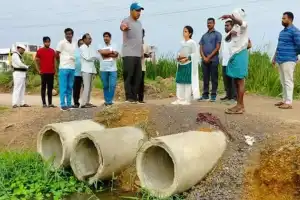Collector conducts inspections in flood-prone areas