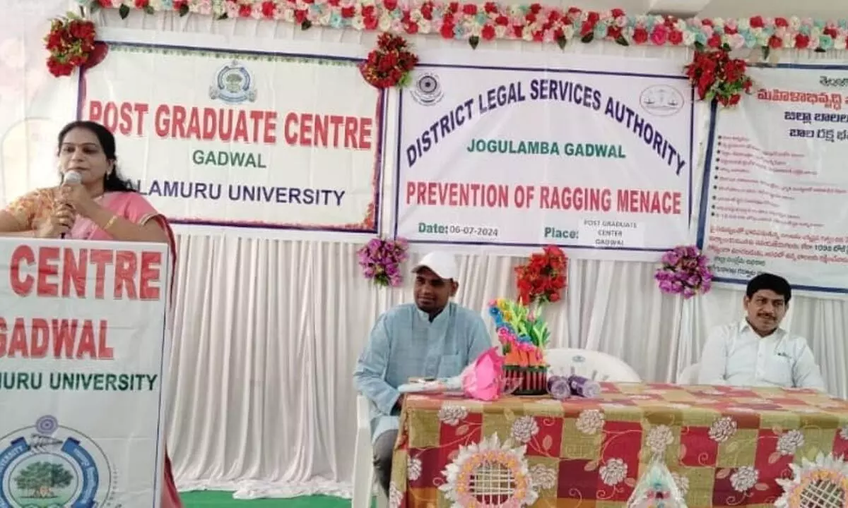 District Civil Judge Ganta Kavita joins awareness campaign to combat raging phenomenon.