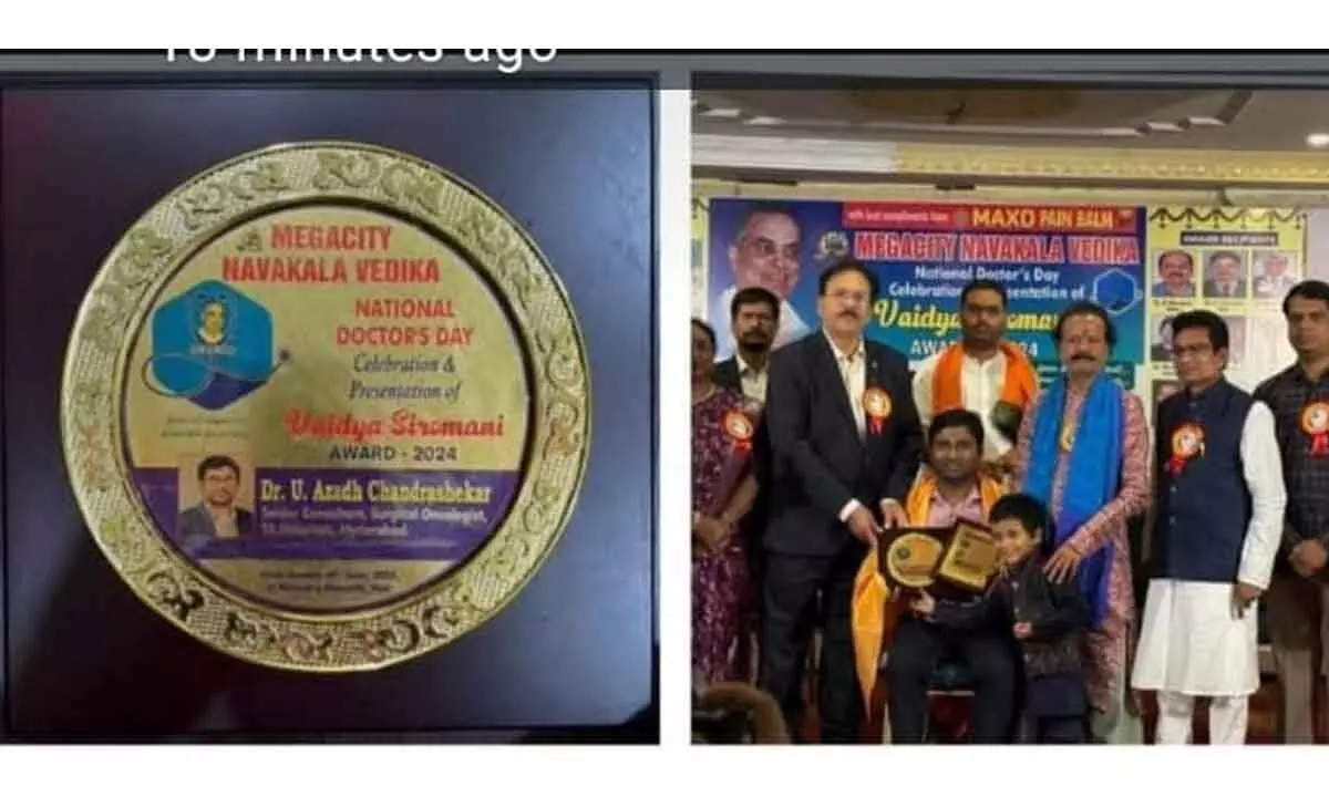 Dr. Chandra Sekhar Azad Honored with Vaidya Shiromani Award