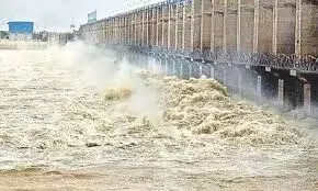 Heavy Rains Boost Inflow to Priyadarshini Jurala Project, Prompting Opening of Five Gates