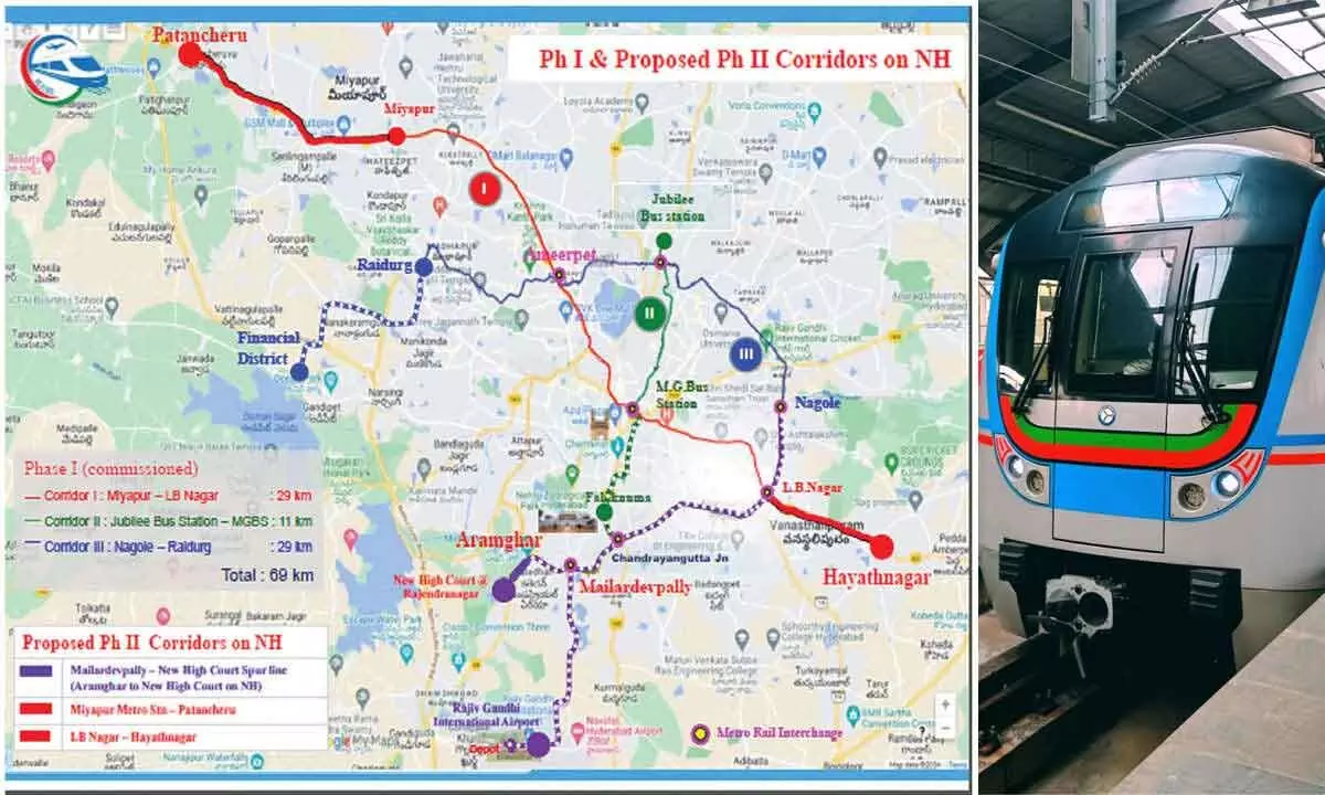 HMR is completing the Detailed Project Report for the Phase-II corridor of LB Nagar and Hayathnagar Metro.