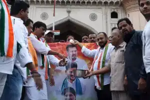 Jubilant Congress Extends Celebrations Over Farm Loan Relief