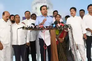 KTR leads BRS delegation to meet Speaker regarding defected MLAs