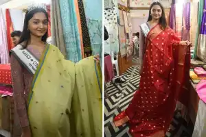 Miss Universe AP 1st Runner-Up Vani Videha Inaugurates Handloom India Expo