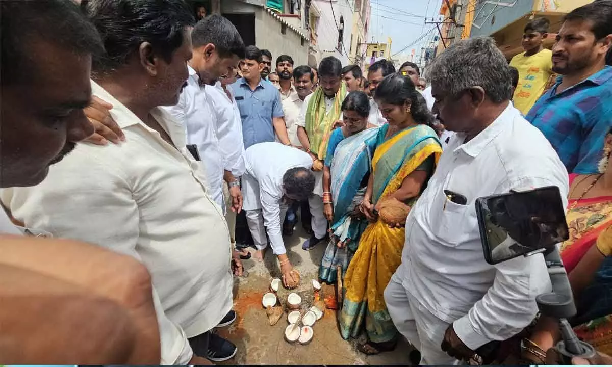 MLA of Secunderabad Cantonment initiates Underground Drainage Works in Indramma Nagar