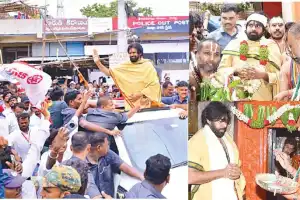 Pawan Kalyan conducts a unique ritual at Anjaneya Swamy temple