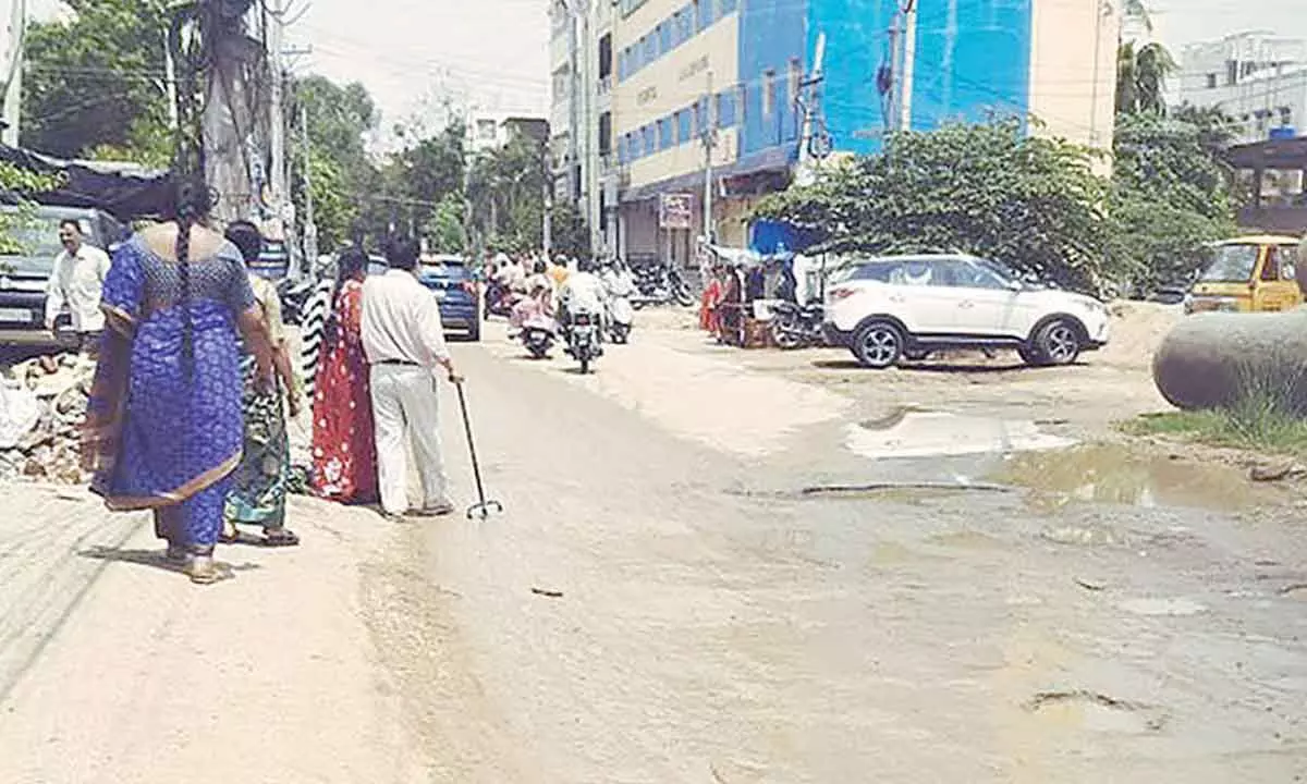 Residents of Chanda Nagar in Hyderabad demand immediate repair of dug-up roads due to frustration