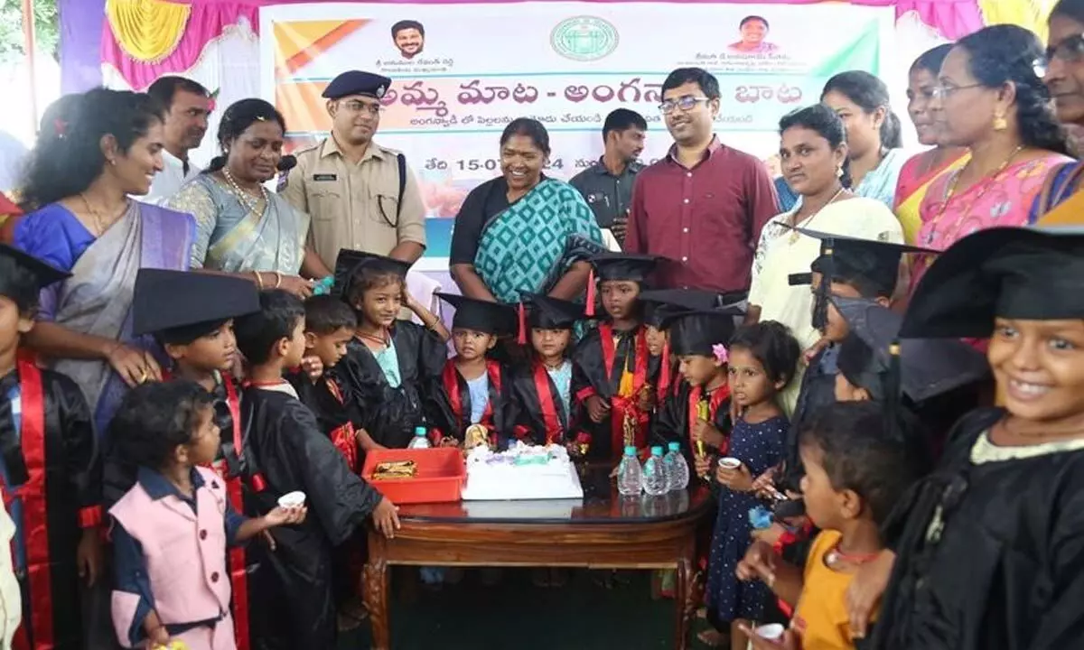 Seethakka introduces ‘Amma Mata – Anganwadi Bata’ program