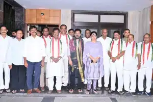 Six Members of Legislative Council from the Bharatiya Janata Party join the Indian National Congress