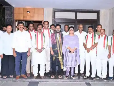 Six Members of Legislative Council from the Bharatiya Janata Party join the Indian National Congress