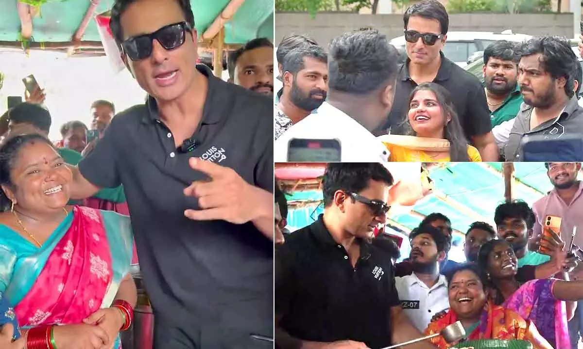 Sonu Sood pays a visit to Kumari aunty’s food stall