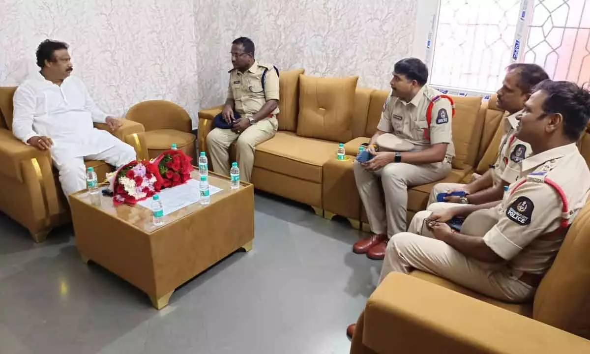 Sri Ganesh, Cantonment MLA, Holds Review Meeting with Police Officers