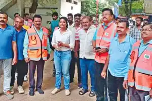 Sundarayya Park inspected by GHMC Commissioner