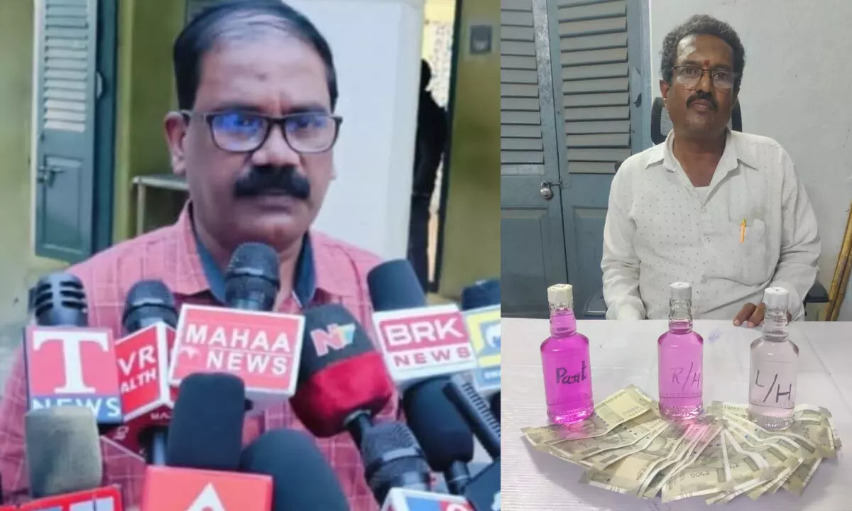 Surveyor Nabbed by ACB in Makhtal