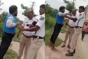 Traffic SI in Hyderabad transferred for physically assaulting a driver