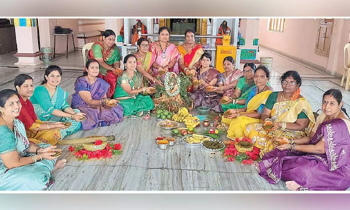 Women Celebrate ‘Gorintaku’ Festival