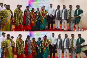 ZP Chairperson and public representatives bid farewell at meeting.