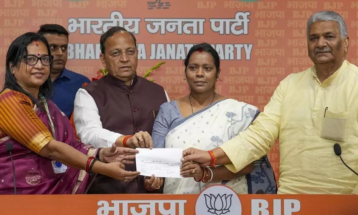 A Day After Leaving BJD, Mamata Mohanta Joins BJP