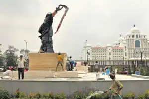 BRS Opposes Installation of Rajiv’s Statue Near Telangana Secretariat