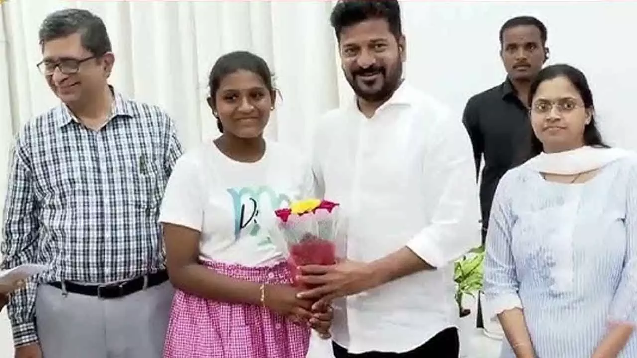 Children Celebrate Rakhi with CM Revanth Reddy Following Recovery from Hearing Loss