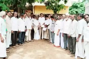 Farmers Present Petition to MLC and MLA Requesting Loan Waiver