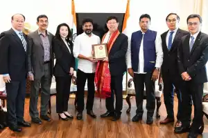 Foxconn Chairman Meets Revanth Reddy to Discuss Investment in New Future City
