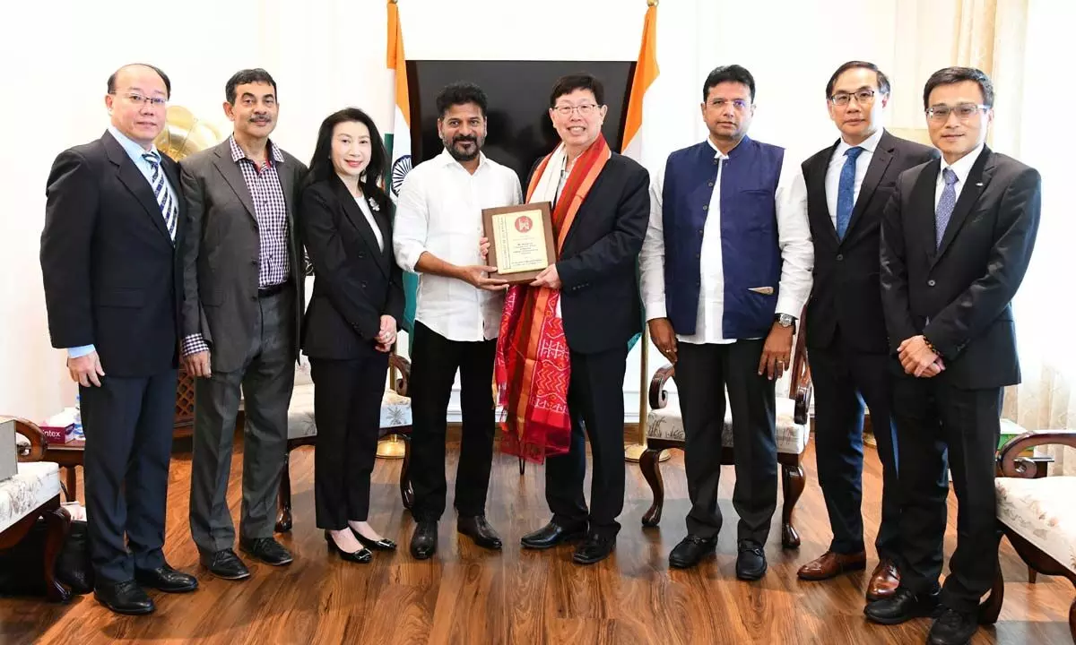 Foxconn Chairman Meets Revanth Reddy to Discuss Investment in New Future City