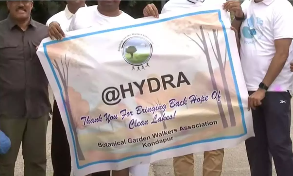 “Hyderabad Hosts Special Walk to Save Lakes in Support of HYDRA Initiative”