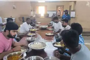 Hyderabad: OU Research Scholars Protest Mess Roof Leakage Issue