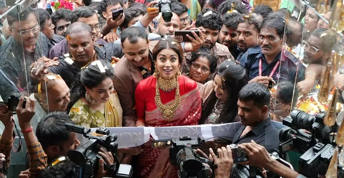 Indian Actress Shriya Saran Inaugurates Kriya Jewellers in KPHB