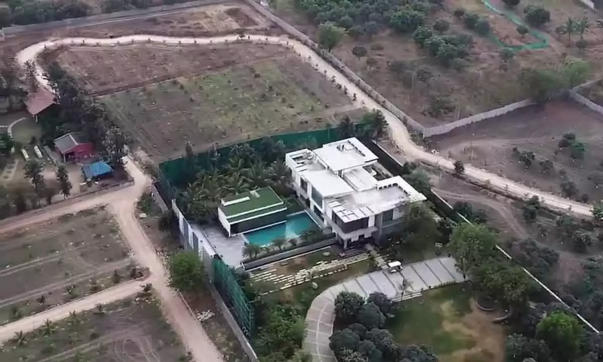 Irrigation Officials Conduct Inspection at Janwada Farmhouse Near Hyderabad