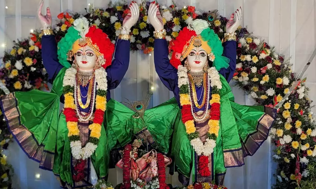 ISKCON Hosts Sri Krishna Janmashtami Celebration at HMT Swarnapuri Colony, Hyderabad