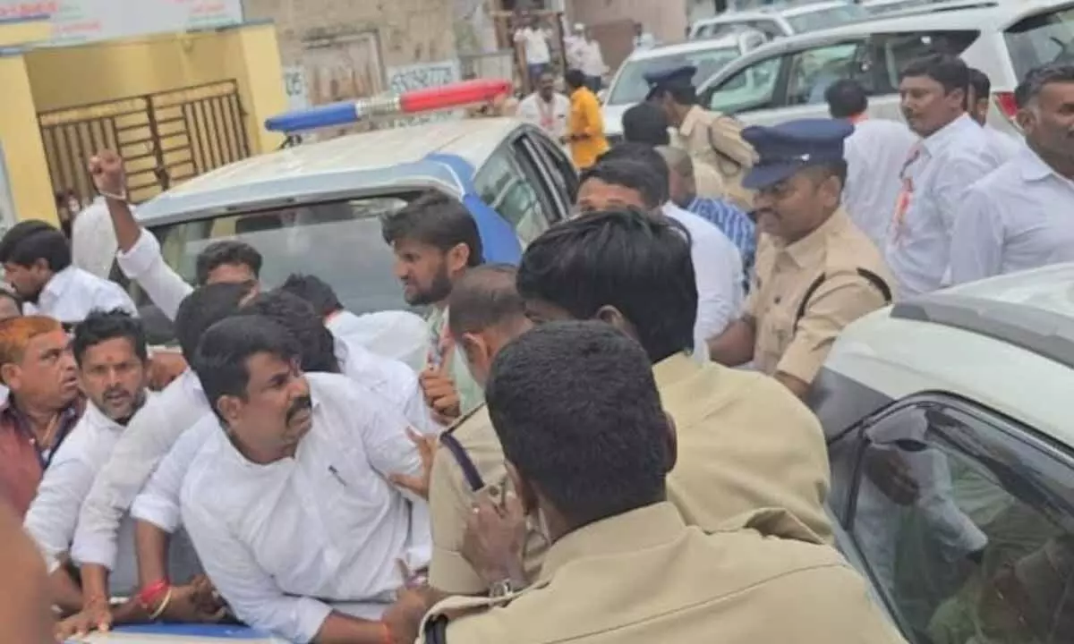 Jupalli Eases Tensions with First Visit to Sarithamma’s Residence