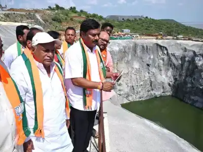 Leaders from BJPLP Tour Sunkishala Project Location