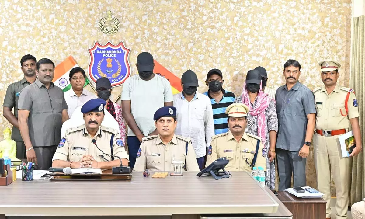 Malkajgiri SOT Police Arrest Six for Defrauding Victims by Posing as Government Officials