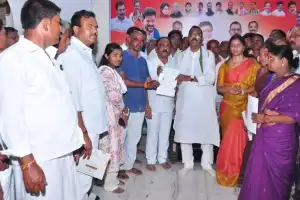 MP Mallu Ravi Hands Out Cheques from CM Relief Fund