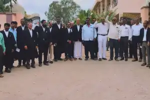 Nagar Kurnool Lawyers Strike in Solidarity with Attacked Janagam Colleagues