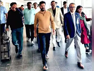 Revanth Reddy Receives Warm Welcome Upon Arrival in New York