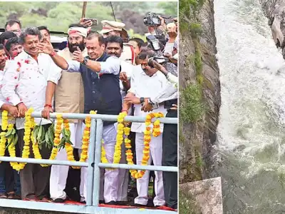 “Sagar Roars as Water Flows into Left Canal”