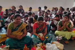 Saraswati Shishu Mandir School Hosts Grand Varalakshmi Vratam Celebration