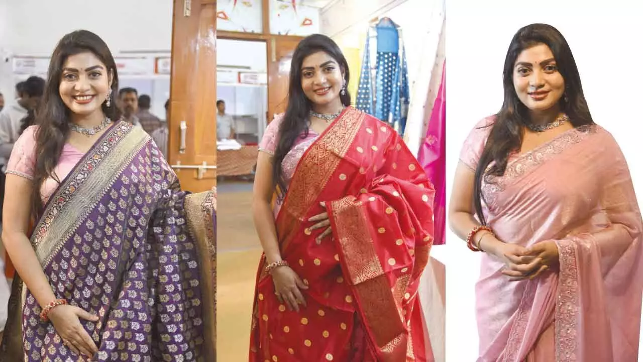 Sowmya Janu Launches Handloom Expo “Hand to Hand”